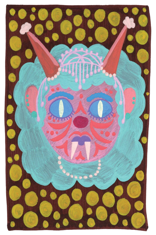 Cotton Candy Gaze - Drishti Bommai Postcard